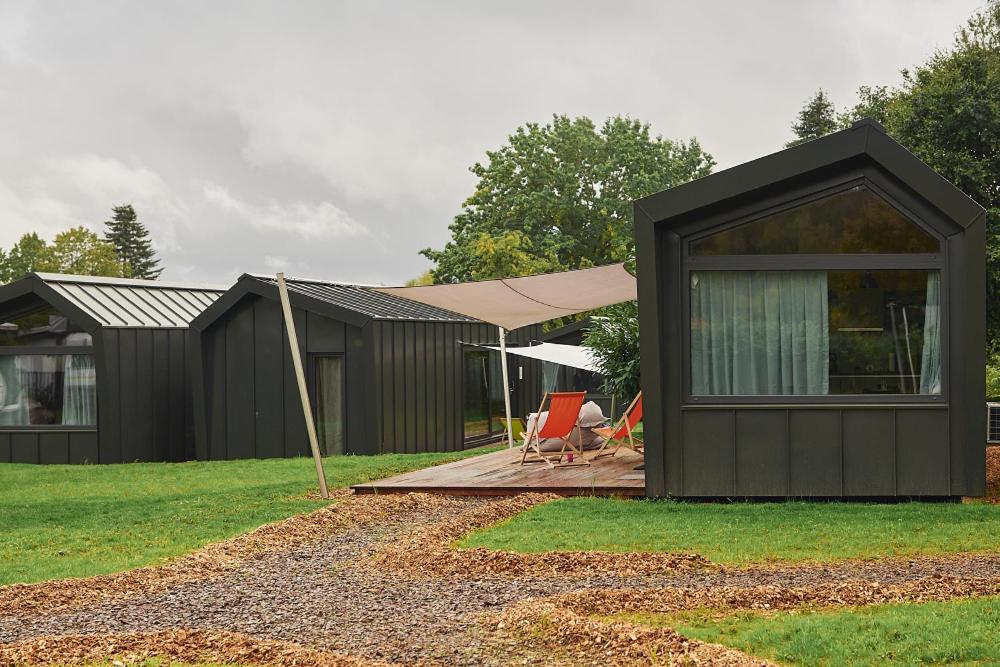 Wellnester Tiny Houses In Losheim Am See Buitenkant foto